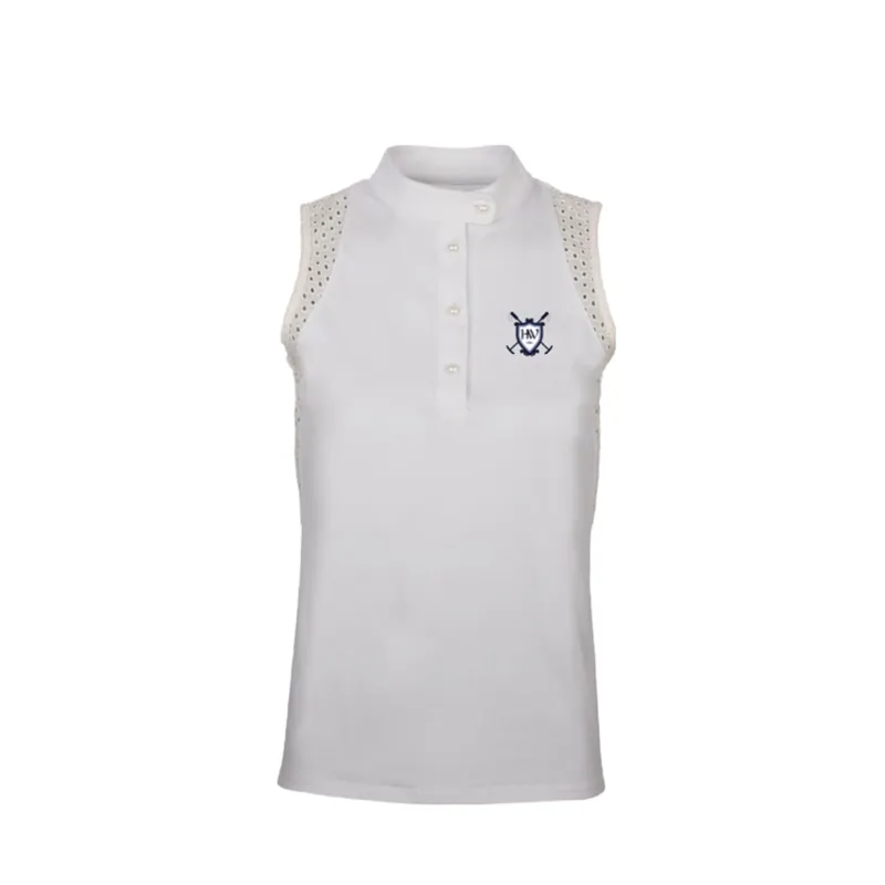 Horseware Lola Sleeveless Polo Shirt - White